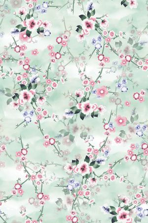 小清新印花华亿平台图片