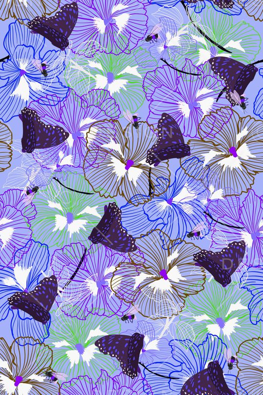 绿植树叶印花华亿平台图片