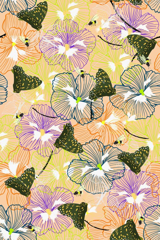 绿植树叶印花华亿平台图片