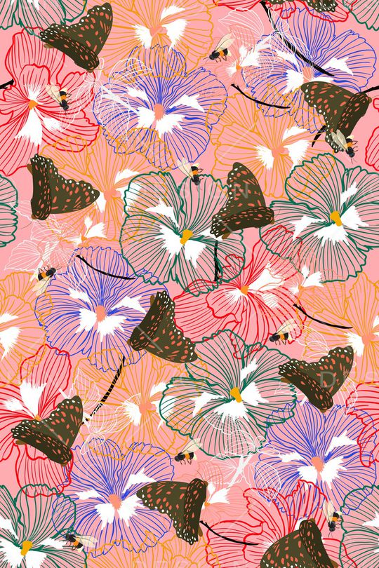 绿植树叶印花华亿平台图片