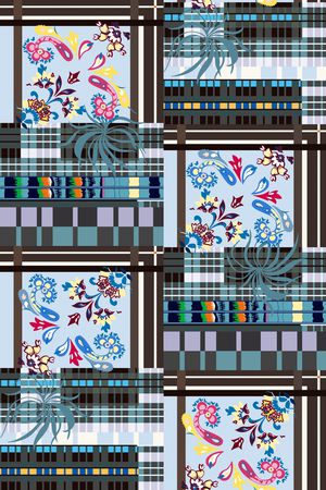 格子印花华亿平台图片