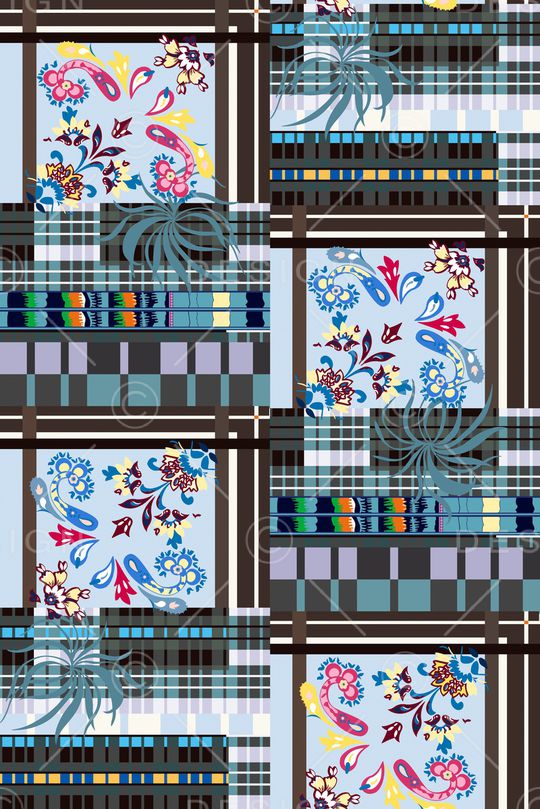 格子印花华亿平台图片