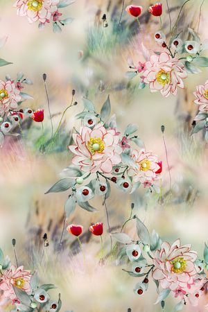 小清新风印花华亿平台图片