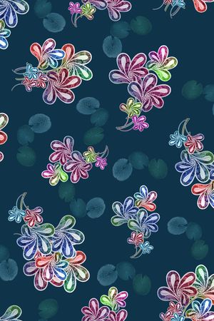 中老年秋冬花纹印花华亿平台图片