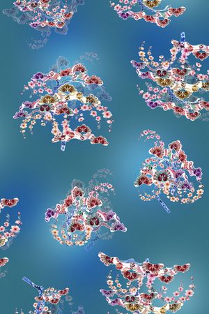 中老年秋冬花纹印花华亿平台图片