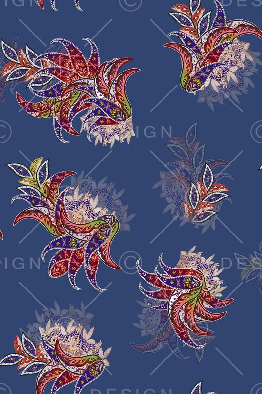 中老年秋冬花纹印花华亿平台图片