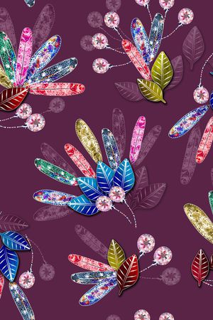 中老年秋冬花纹印花华亿平台图片