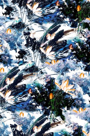 荷花印花华亿平台图片