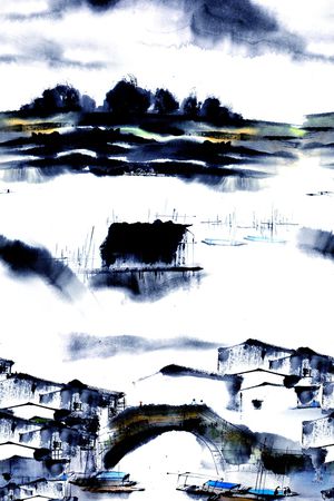 荷花印花华亿平台图片