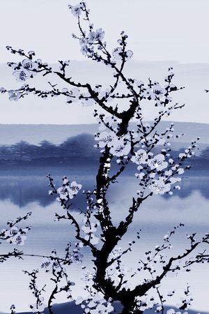 梅花印花华亿平台图片