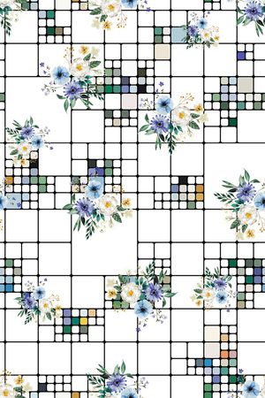 几何印花华亿平台图片