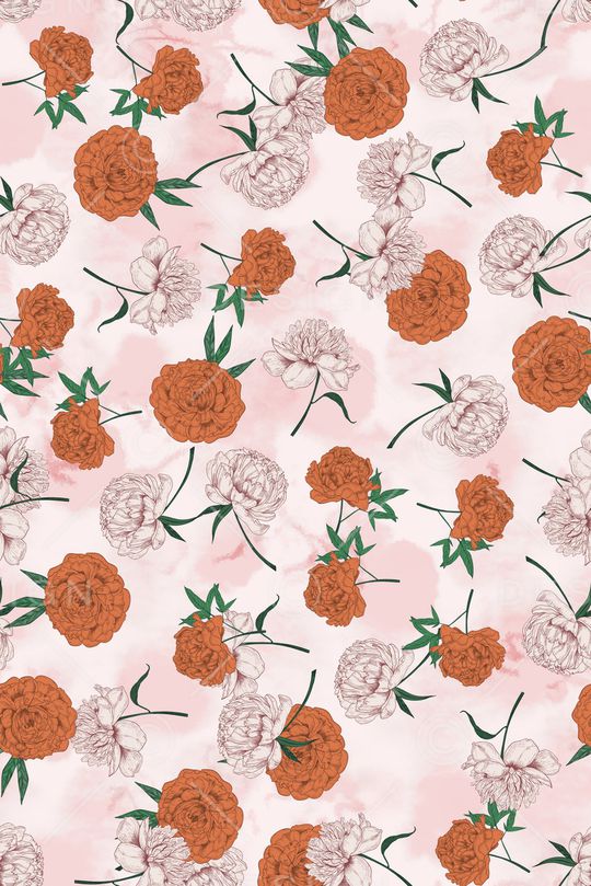 清爽底花卉印花华亿平台图片