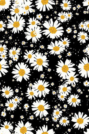 清爽底花卉印花华亿平台图片