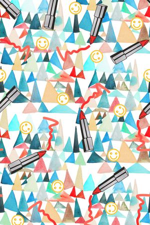 几何印花华亿平台图片