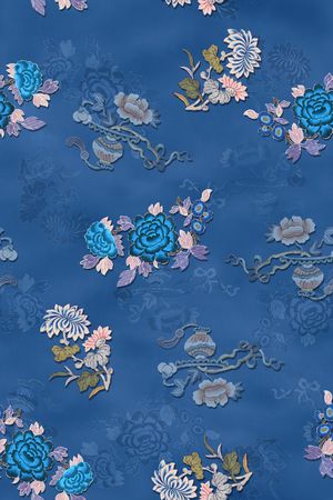 中国风印花华亿平台图片