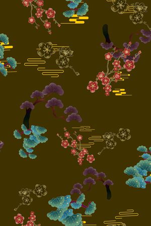 花卉印花华亿平台图片