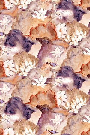 玉兰花印花华亿平台图片