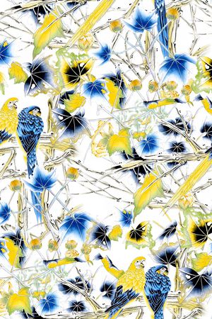 玉兰花印花华亿平台图片