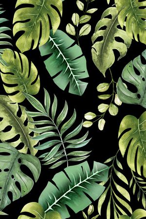 绿植树叶印花华亿平台图片