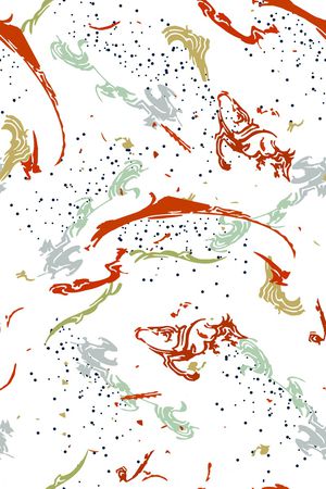 抽象花卉印花华亿平台图片