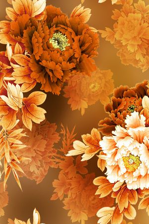 玉兰花印花华亿平台图片