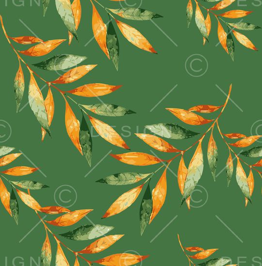 绿植树叶印花华亿平台图片