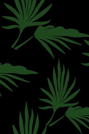 黑底花卉印花华亿平台图片