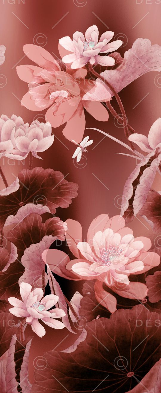 荷花印花华亿平台图片