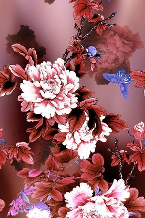 荷花印花华亿平台图片