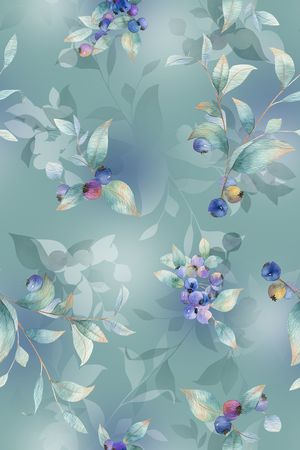 绿植树叶印花华亿平台图片