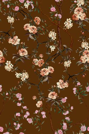 连衣裙印花华亿平台图片