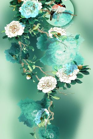 荷花印花华亿平台图片