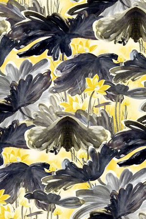 青花瓷印花华亿平台图片