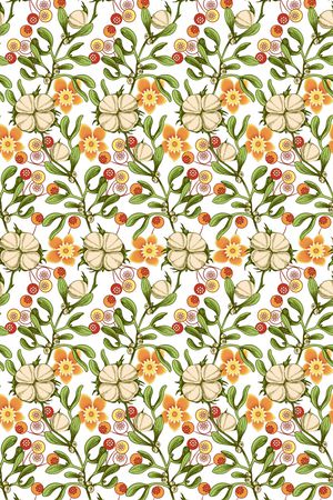 抽象花卉印花华亿平台图片