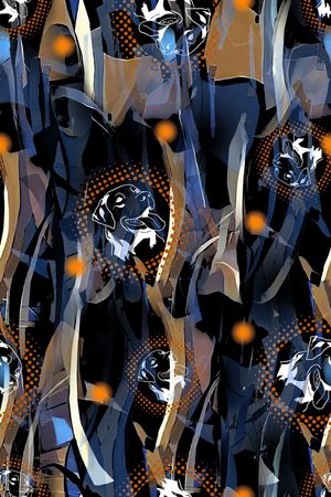 动物花卉印花华亿平台图片