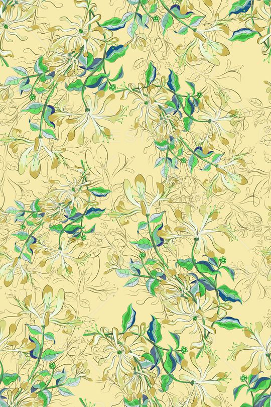 绿植树叶印花华亿平台图片