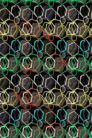 几何印花华亿平台图片