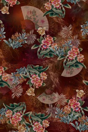 扎染华亿平台印花华亿平台图片