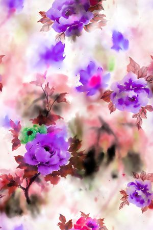 水彩印花华亿平台图片