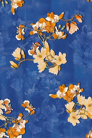 真丝印花华亿平台图片