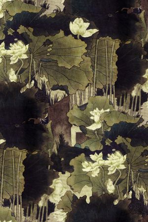 荷花印花华亿平台图片