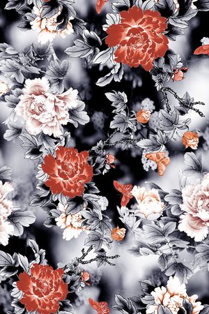 荷花印花华亿平台图片