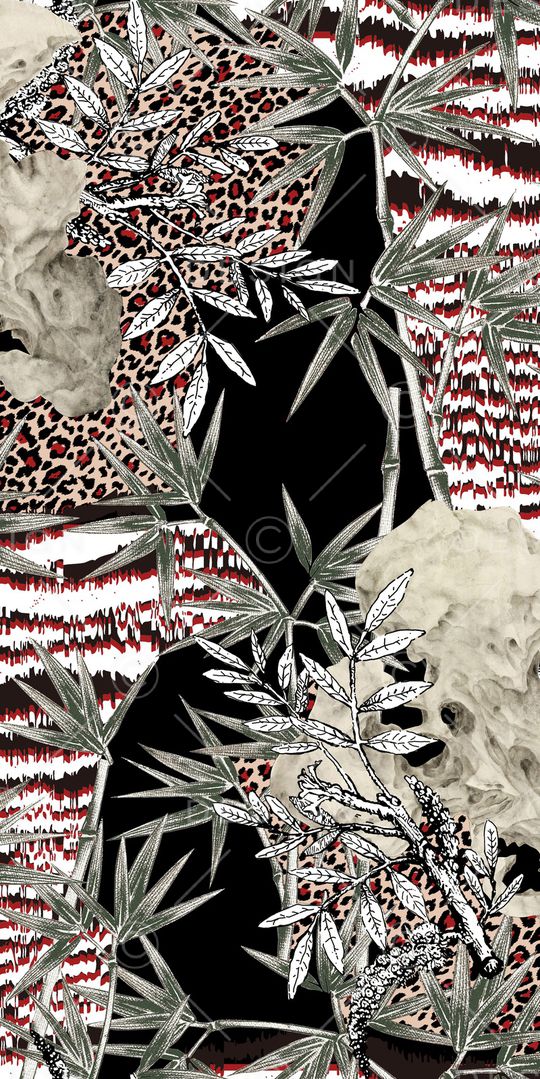 豹纹印花华亿平台图片