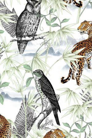 动物花卉印花华亿平台图片