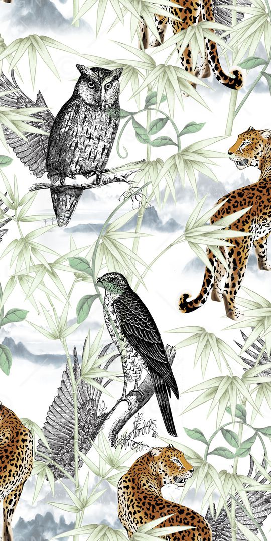 动物花卉印花华亿平台图片