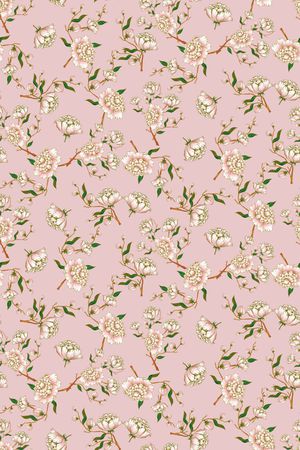 植物小碎花印花华亿平台图片