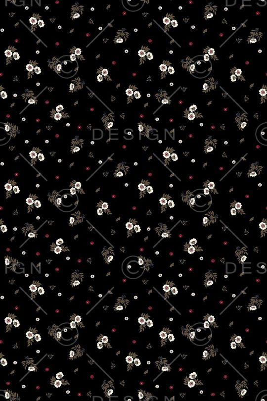 植物小碎花印花华亿平台图片