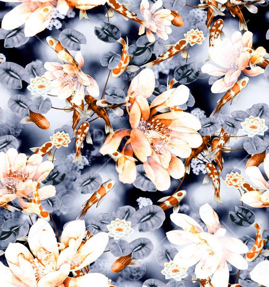 水墨风印花华亿平台图片