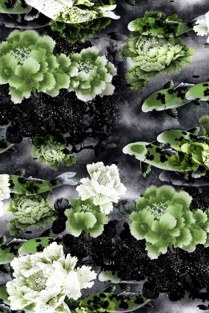 水墨风印花华亿平台图片