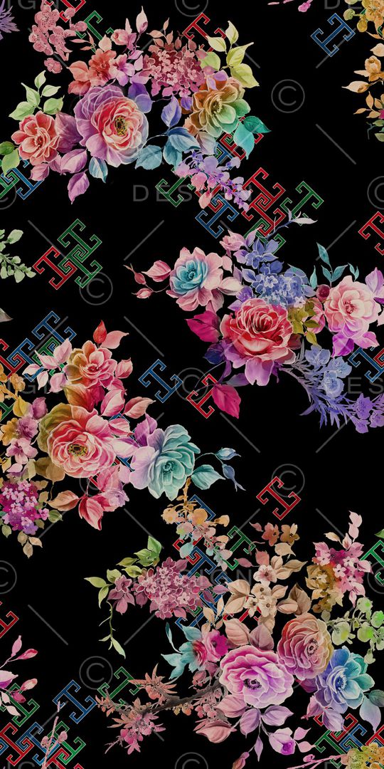 定位花印花华亿平台图片